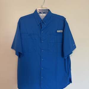 Columbia PFG Tamiami II Short Sleeve Fishing Shirt - Vivid Blue